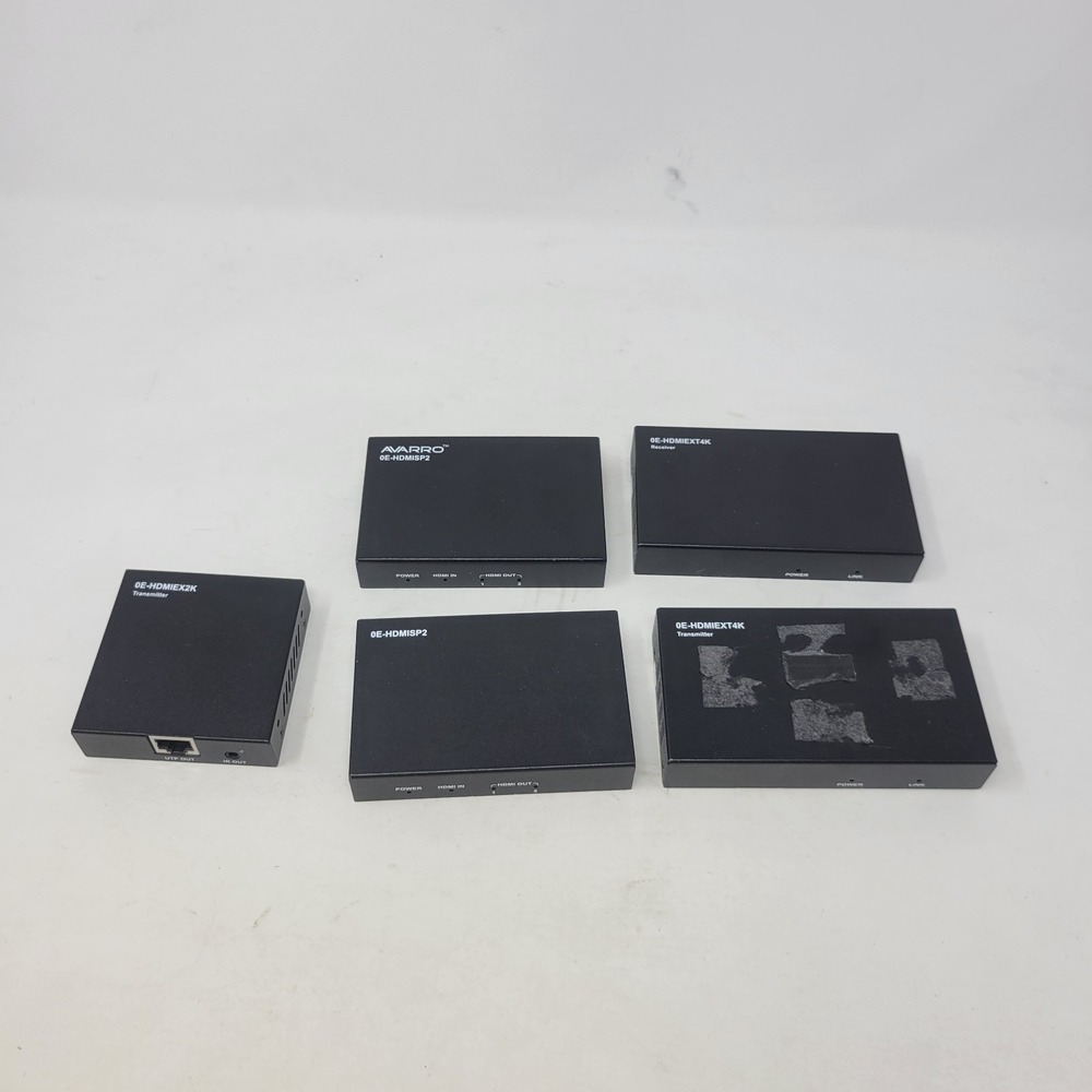 AVARPO Lot Of 5 HDMI Recieves‎ Transmitters Untested 0E- HDMIex2k, HDMISP2
